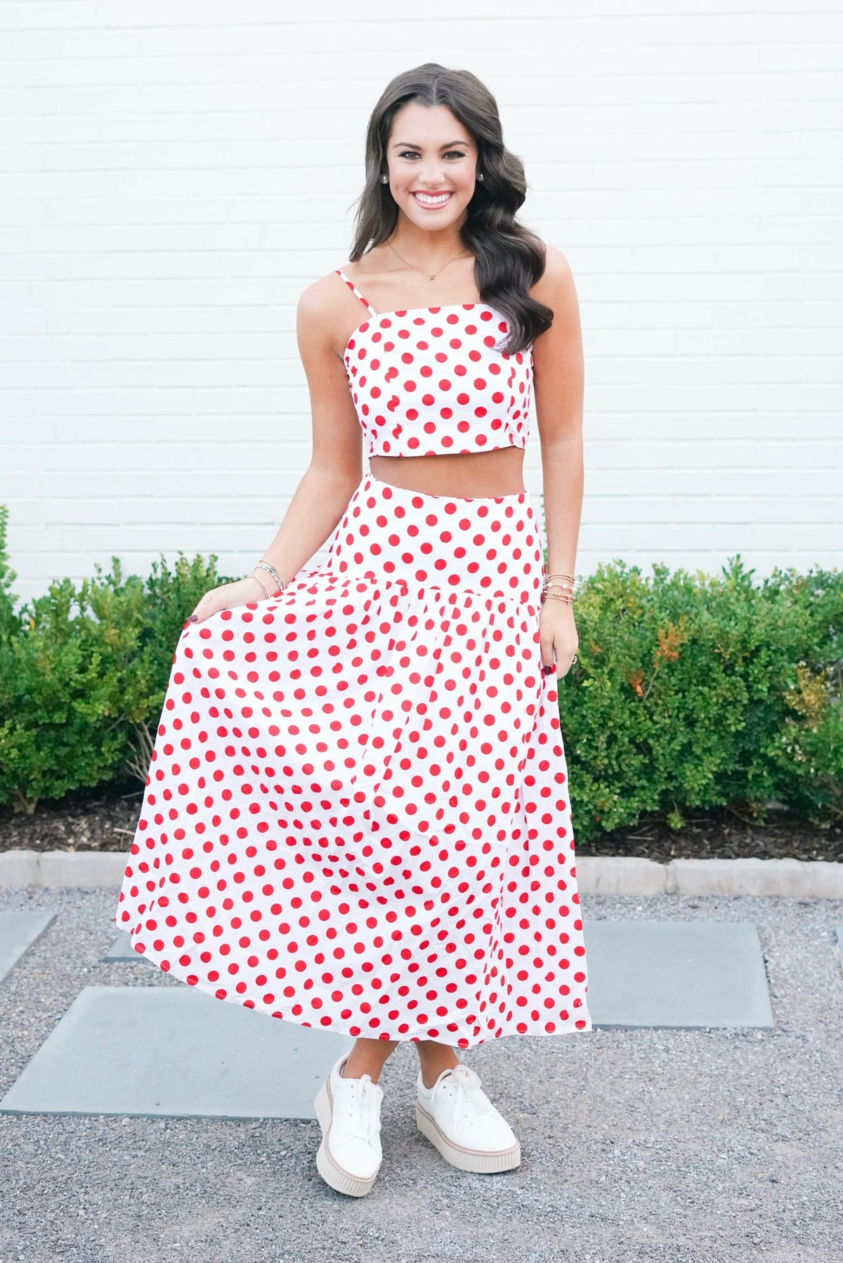Sideline Style Polka Dot Top