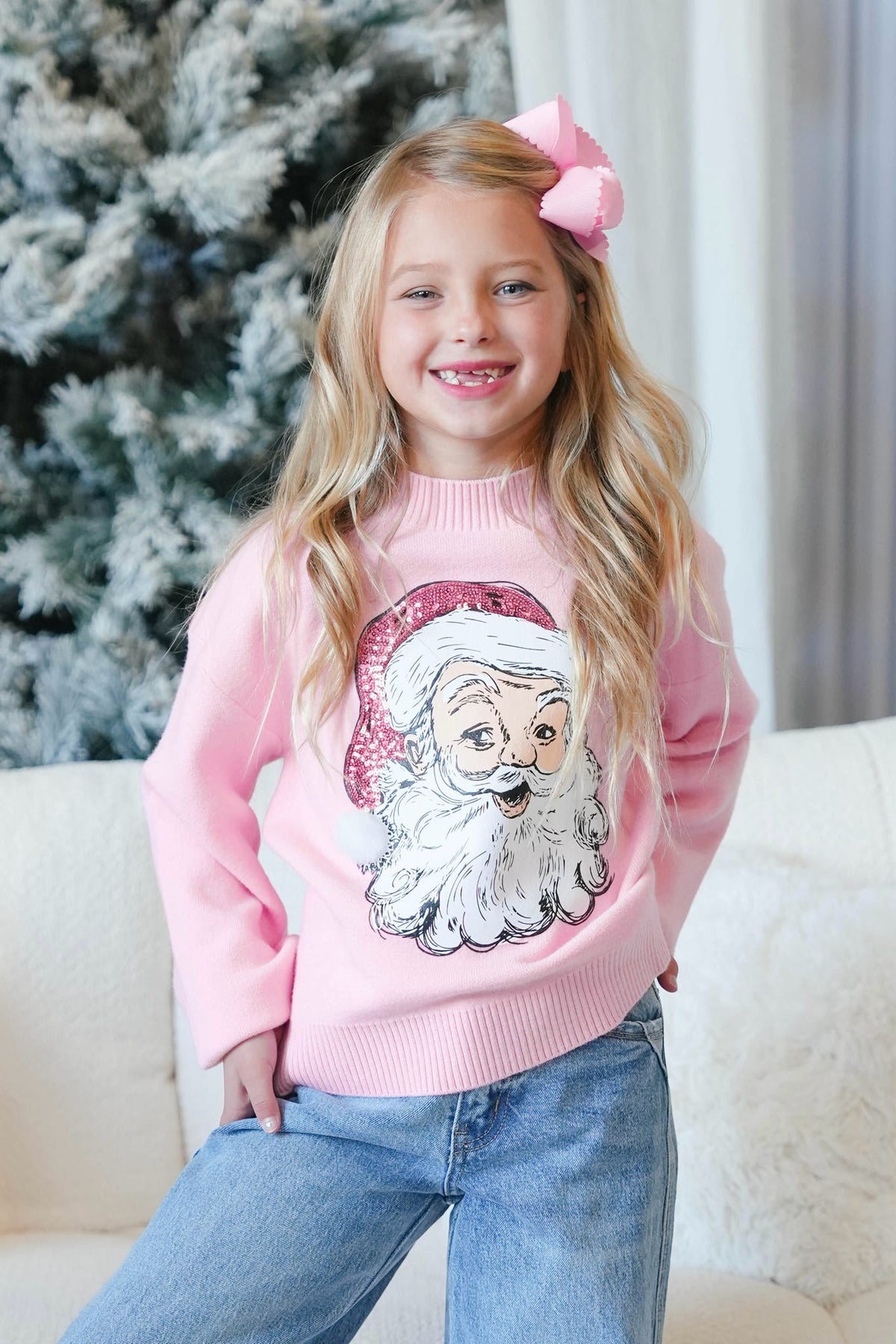 Girls' Jane Marie Santa Sweatshirt
