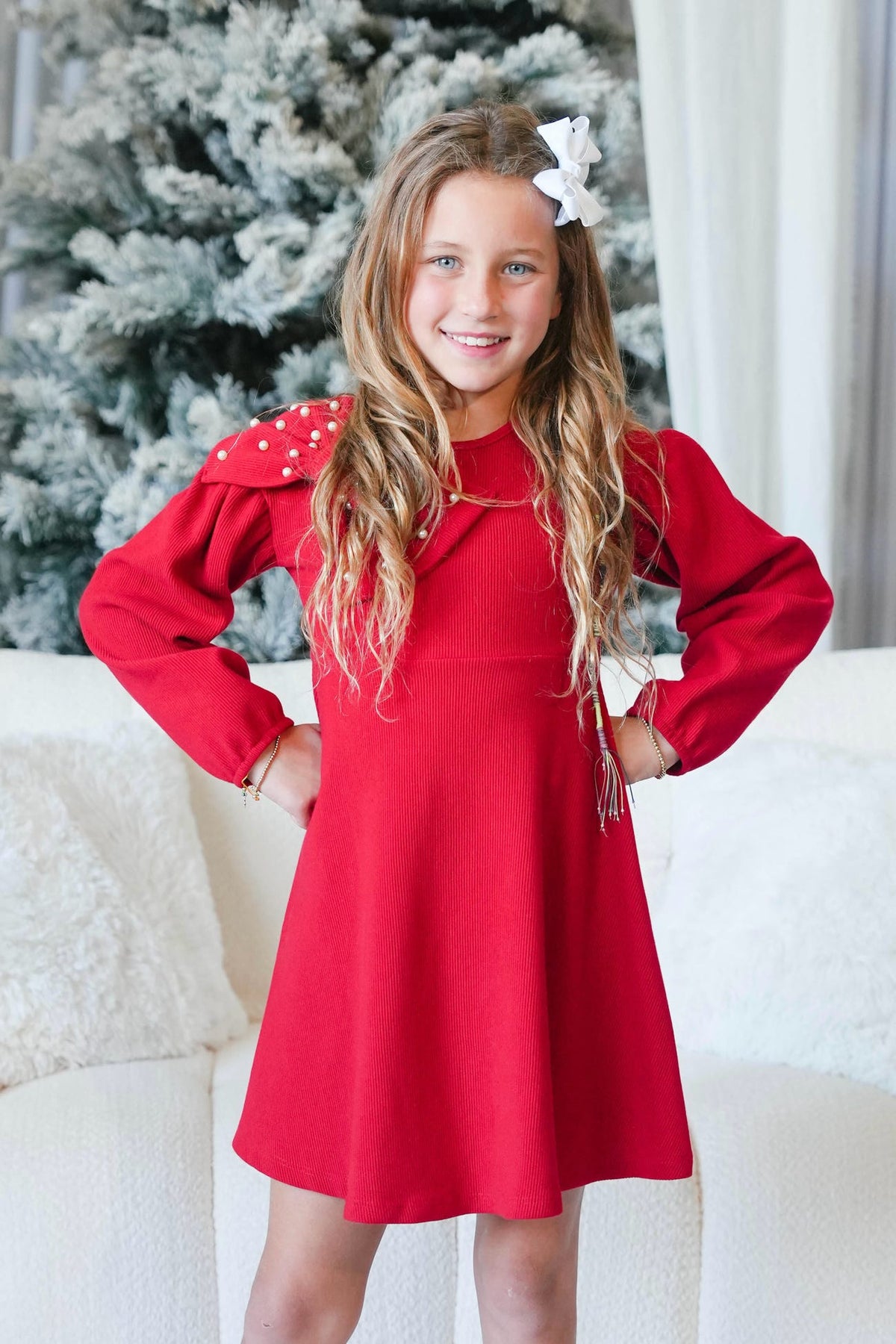 Girls' Milon Bow Dress