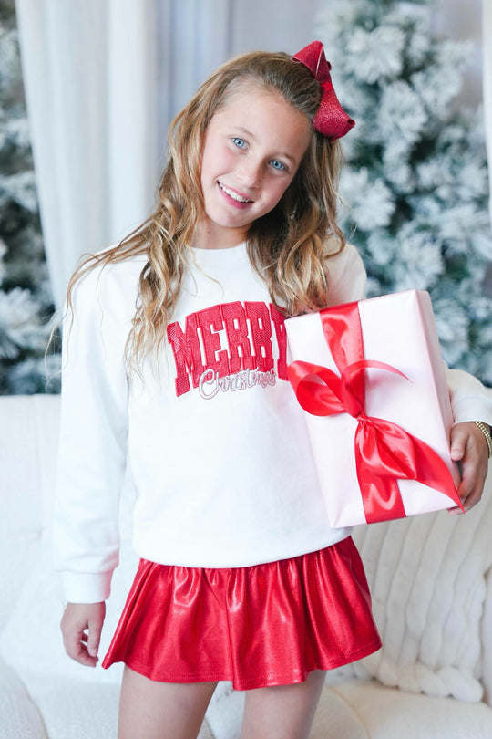 Girls' Merry Christmas Sweatshirt