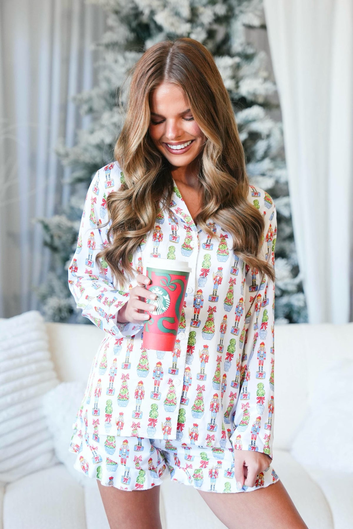 Jane Marie Silky Holiday PJ Short