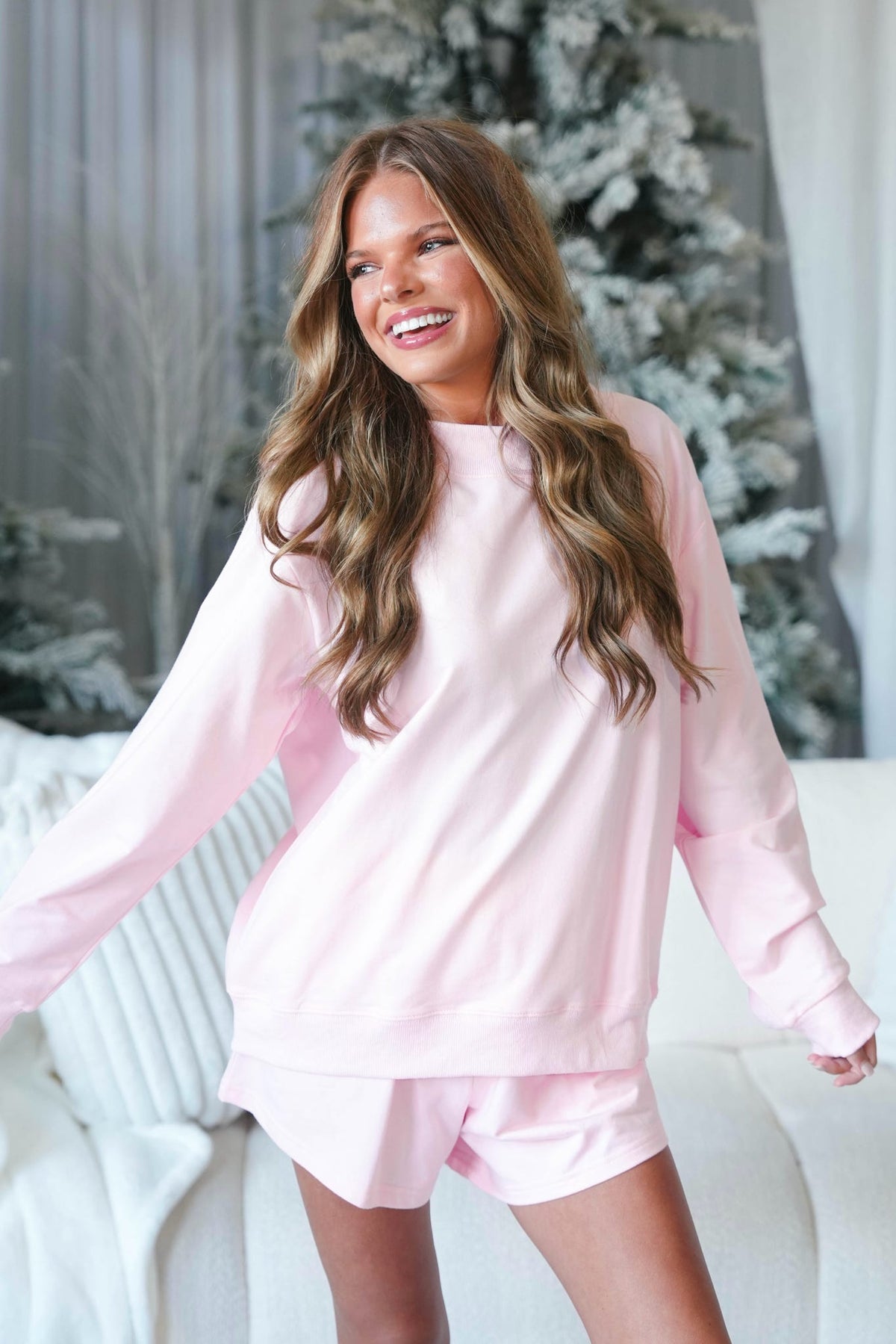 Mockneck French Terry Pullover