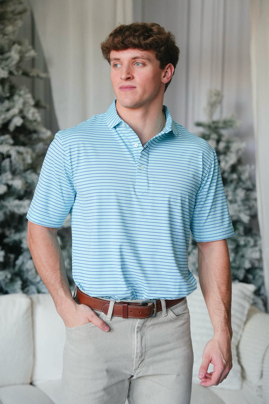 Men's Winter Special Turtleson Trey Stripe Polo