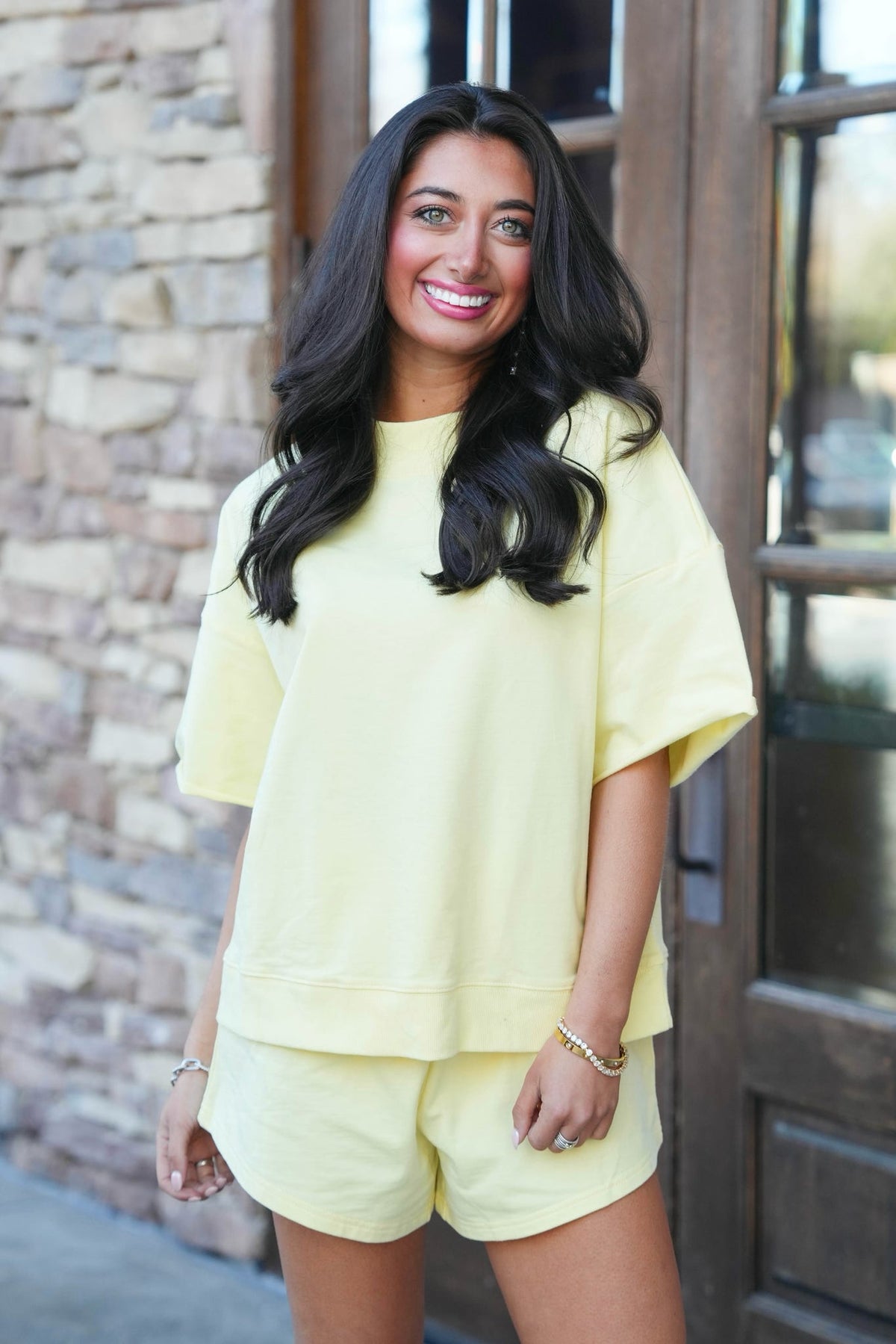 Mockneck French Terry Top