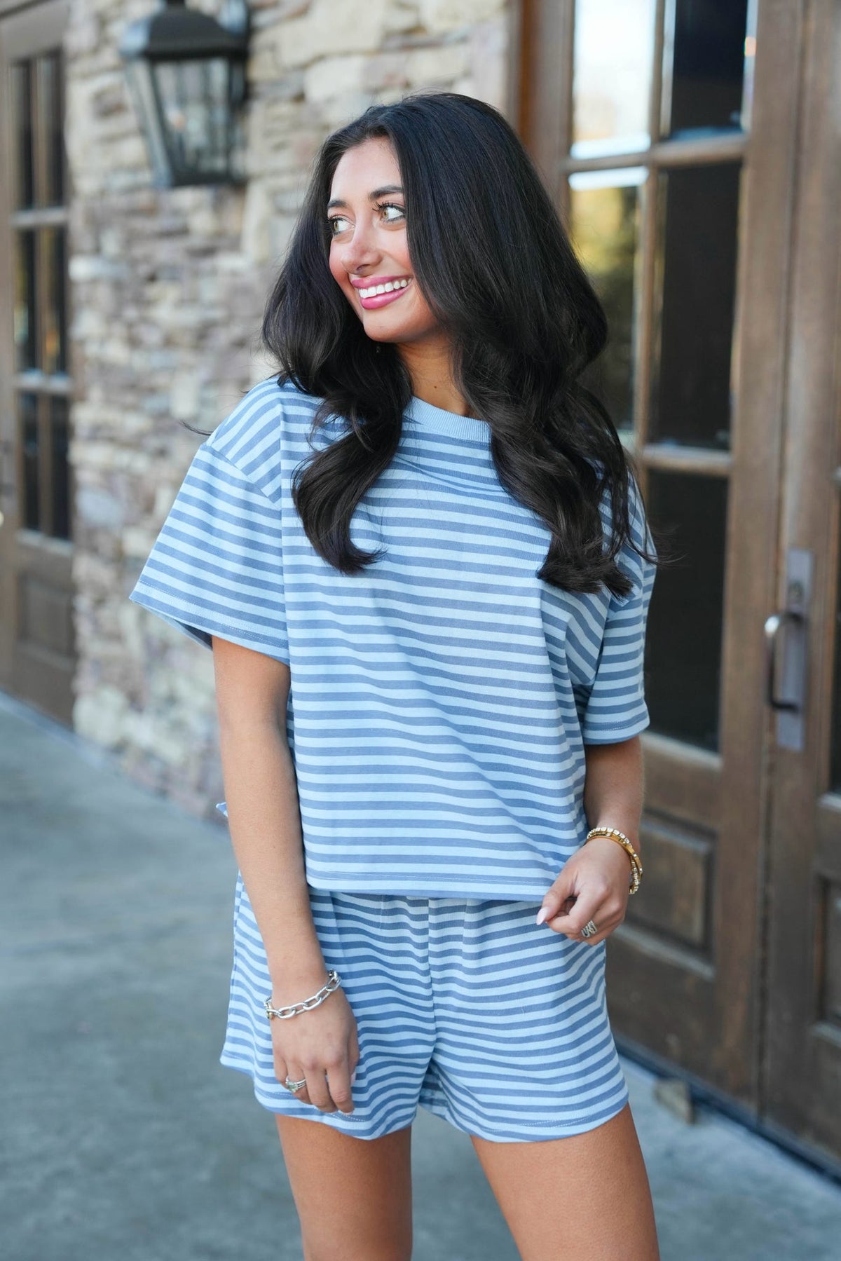 Striped Patch Short