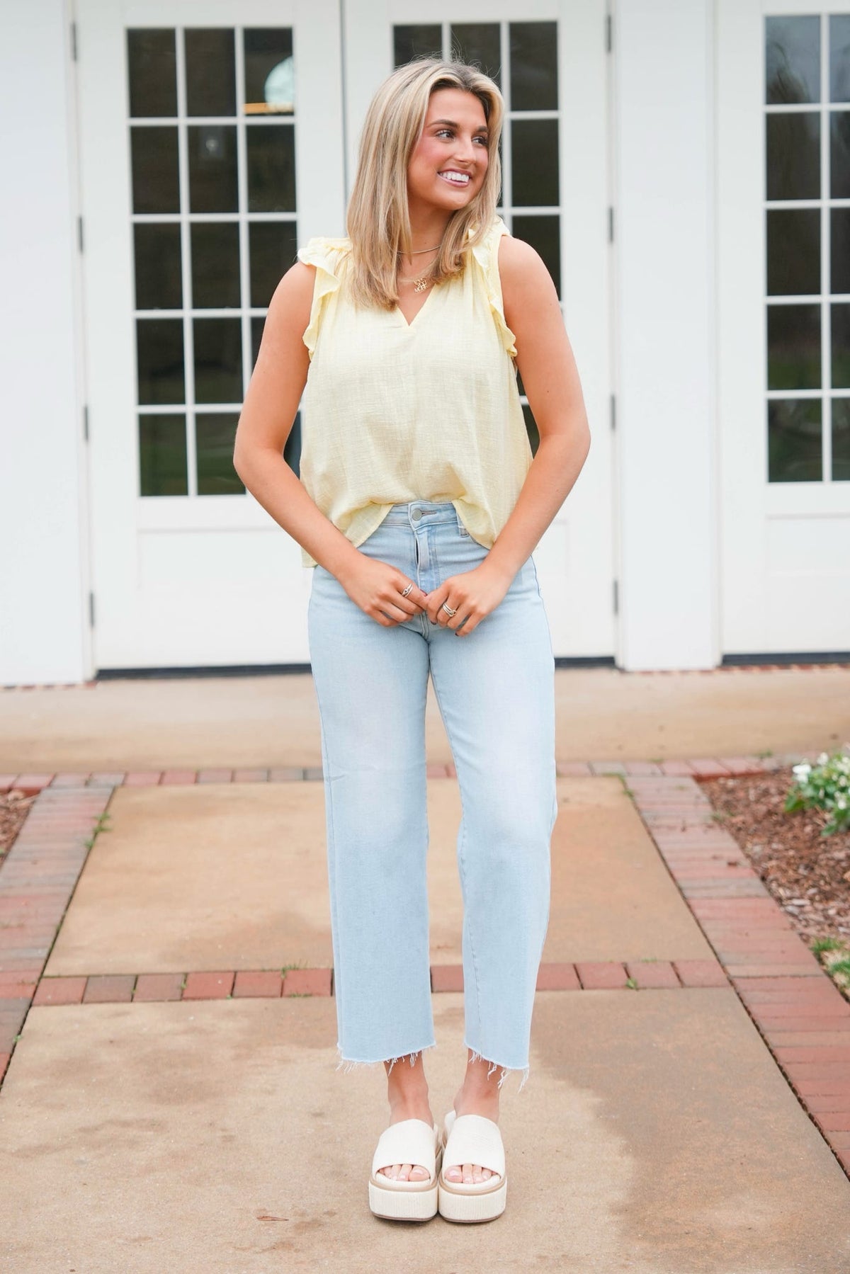 Just Black Slim Wide Leg Jeans