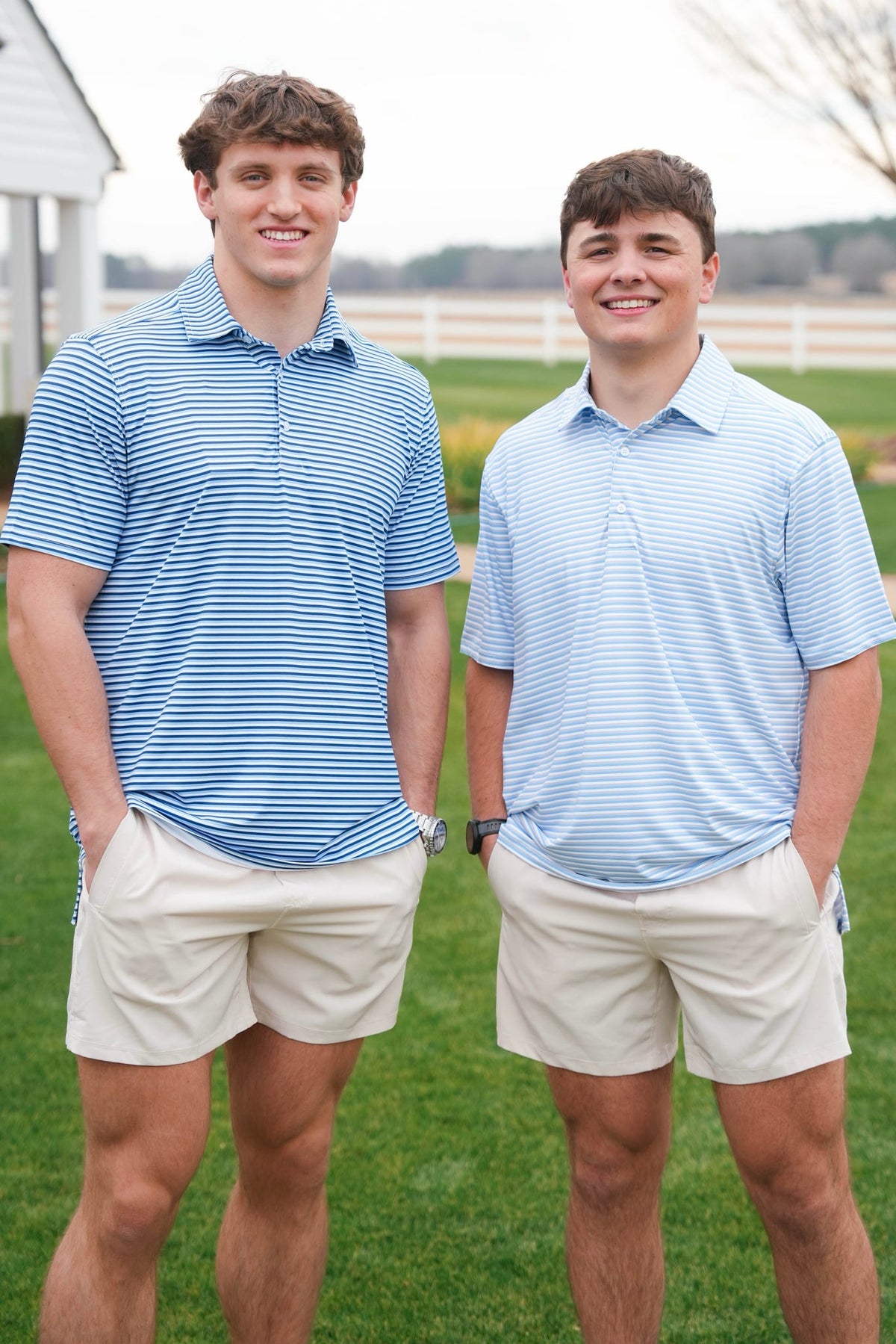 Meripex Striped Performance Polo