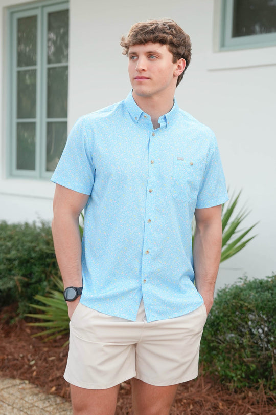 Southern Shirt Geo Jumble Baja Shirt