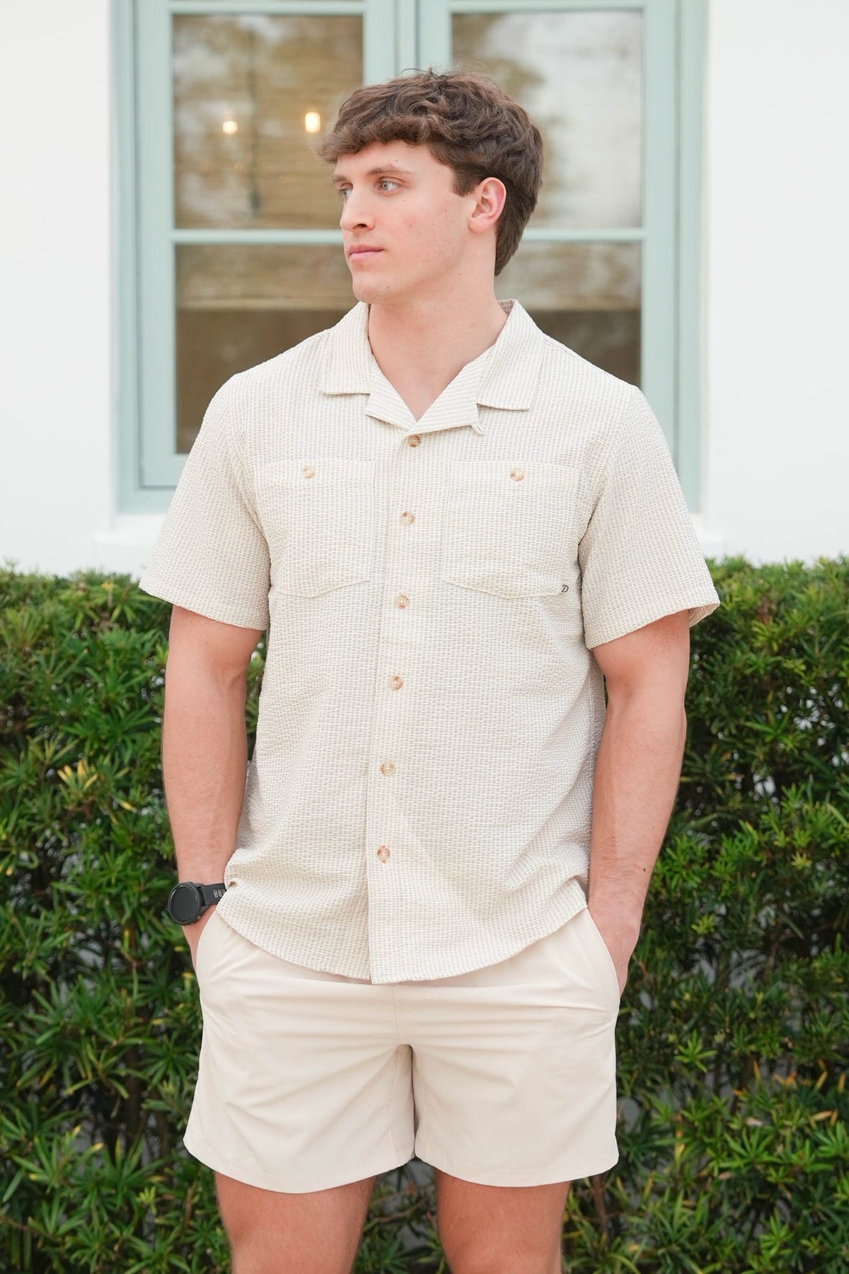 mens seersucker dress shirt True Grit Men's Seersucker Shirt