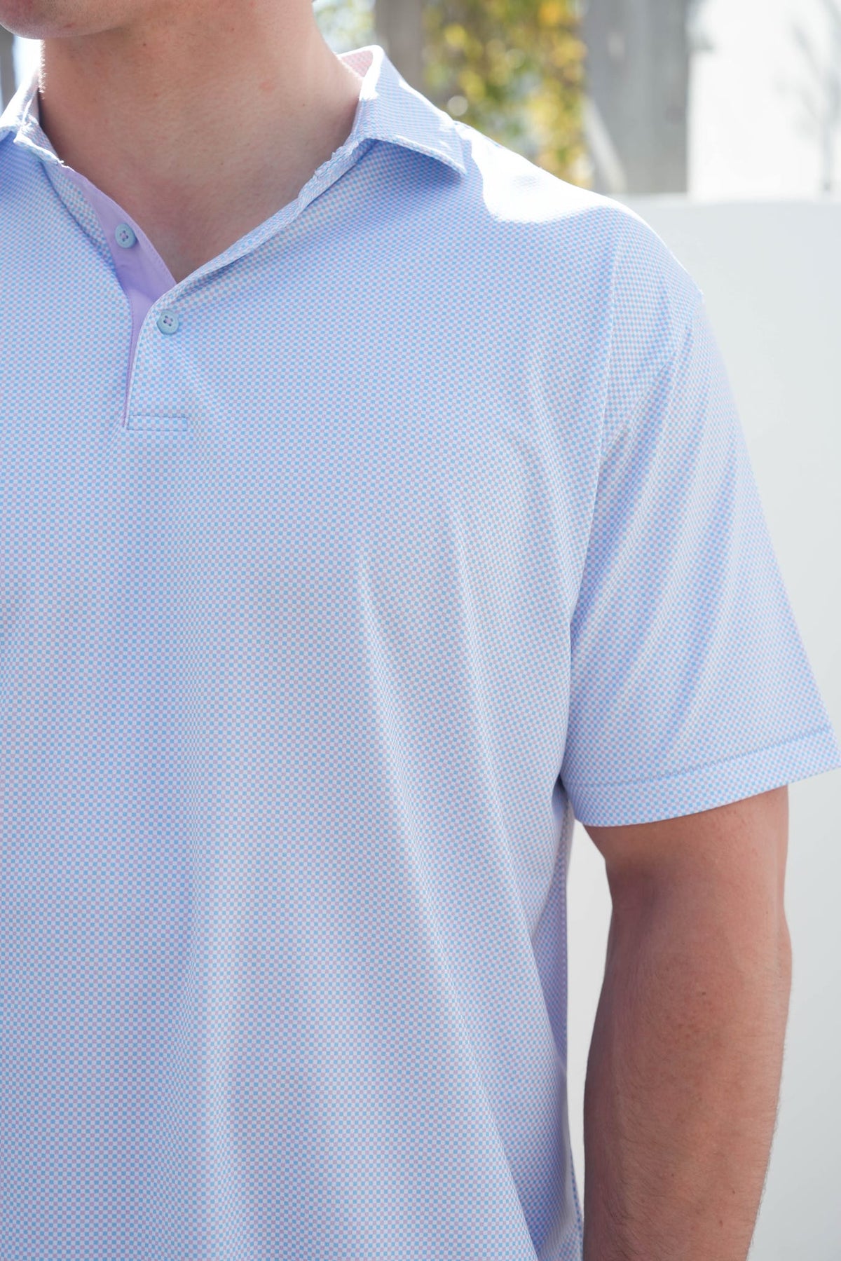 Taylor & Mick Gingham Polo