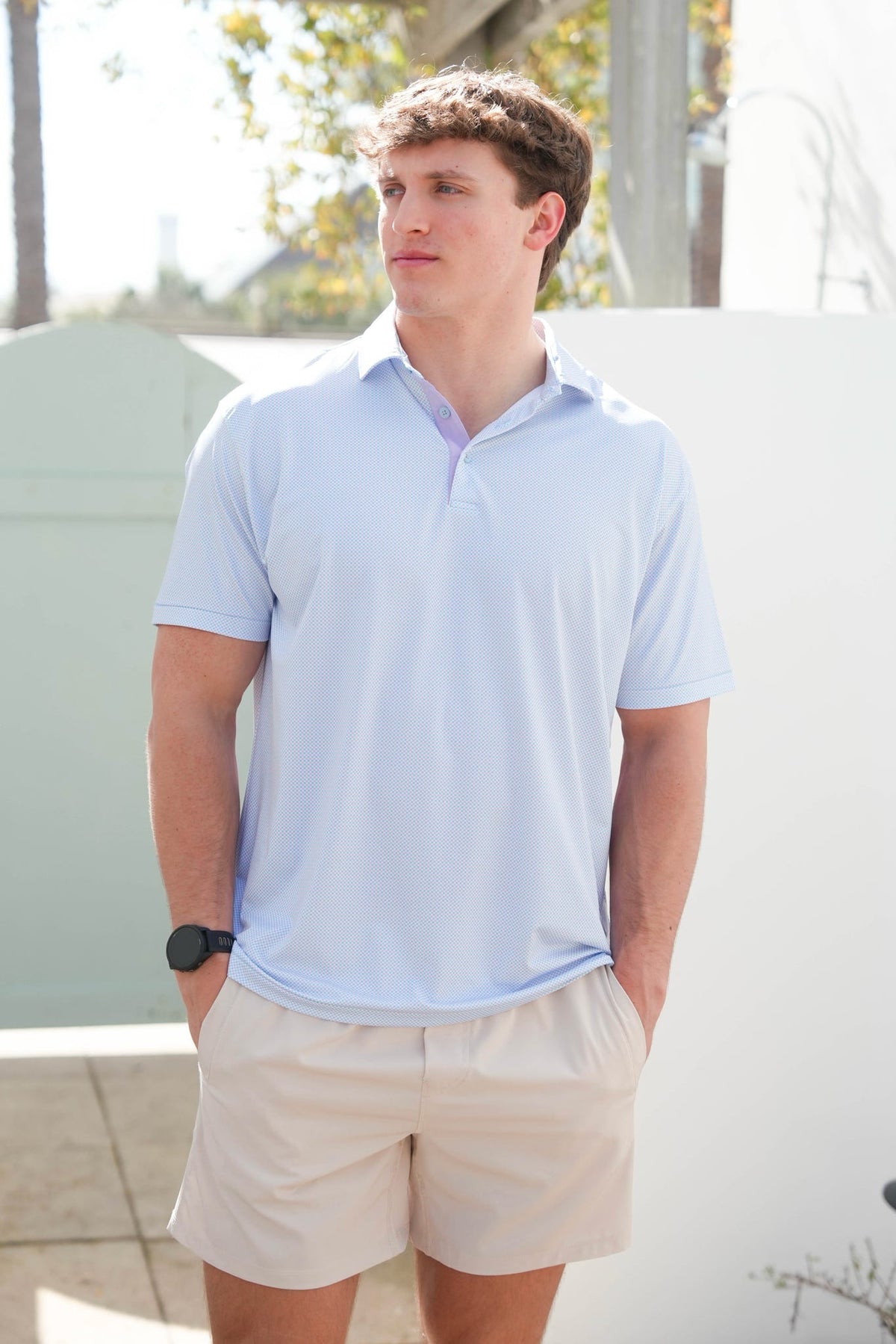 Taylor & Mick Gingham Polo