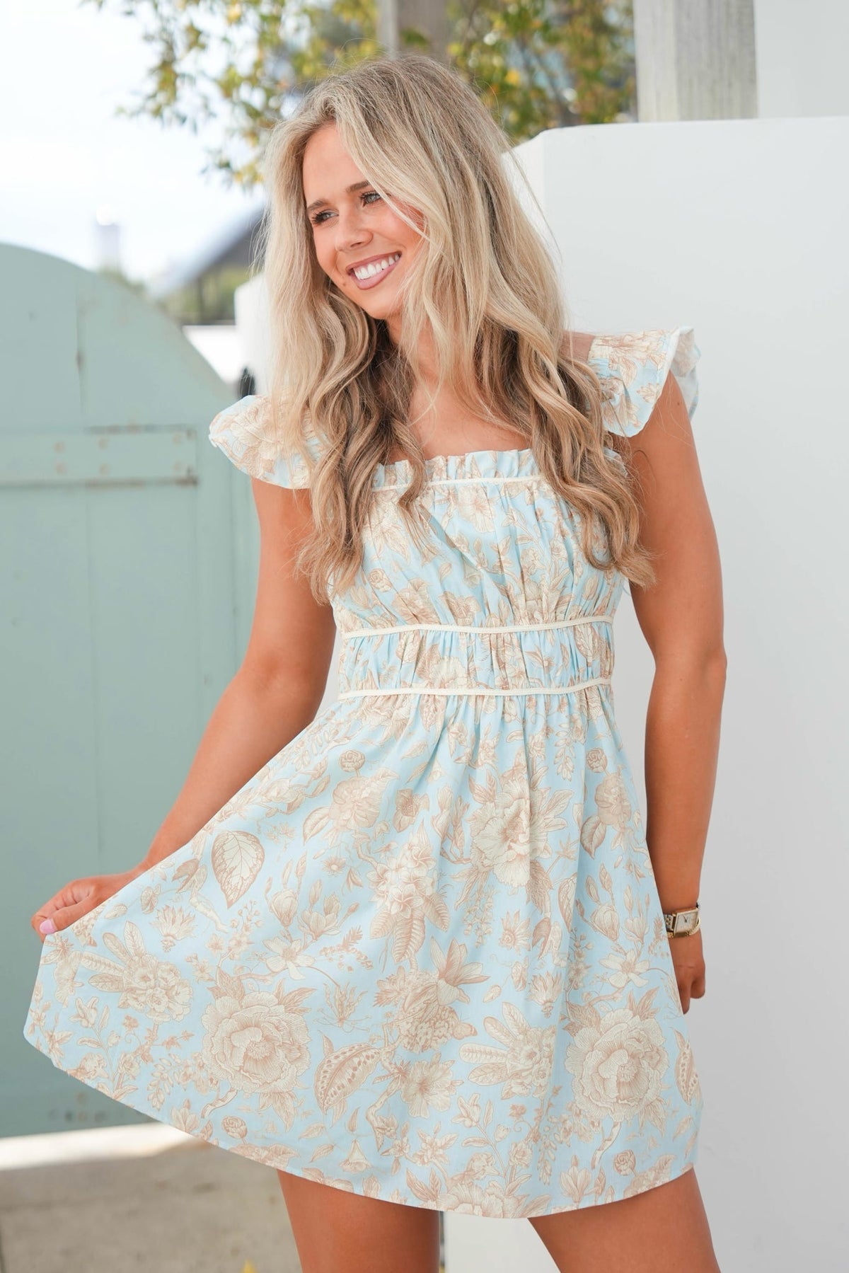 Island Retreat Dress Blue / Large