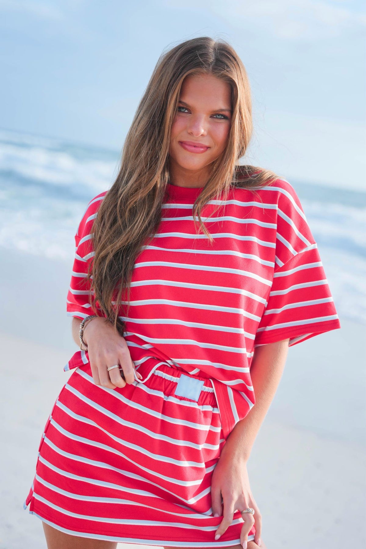 Double Stripe Patch Skort PREORDER