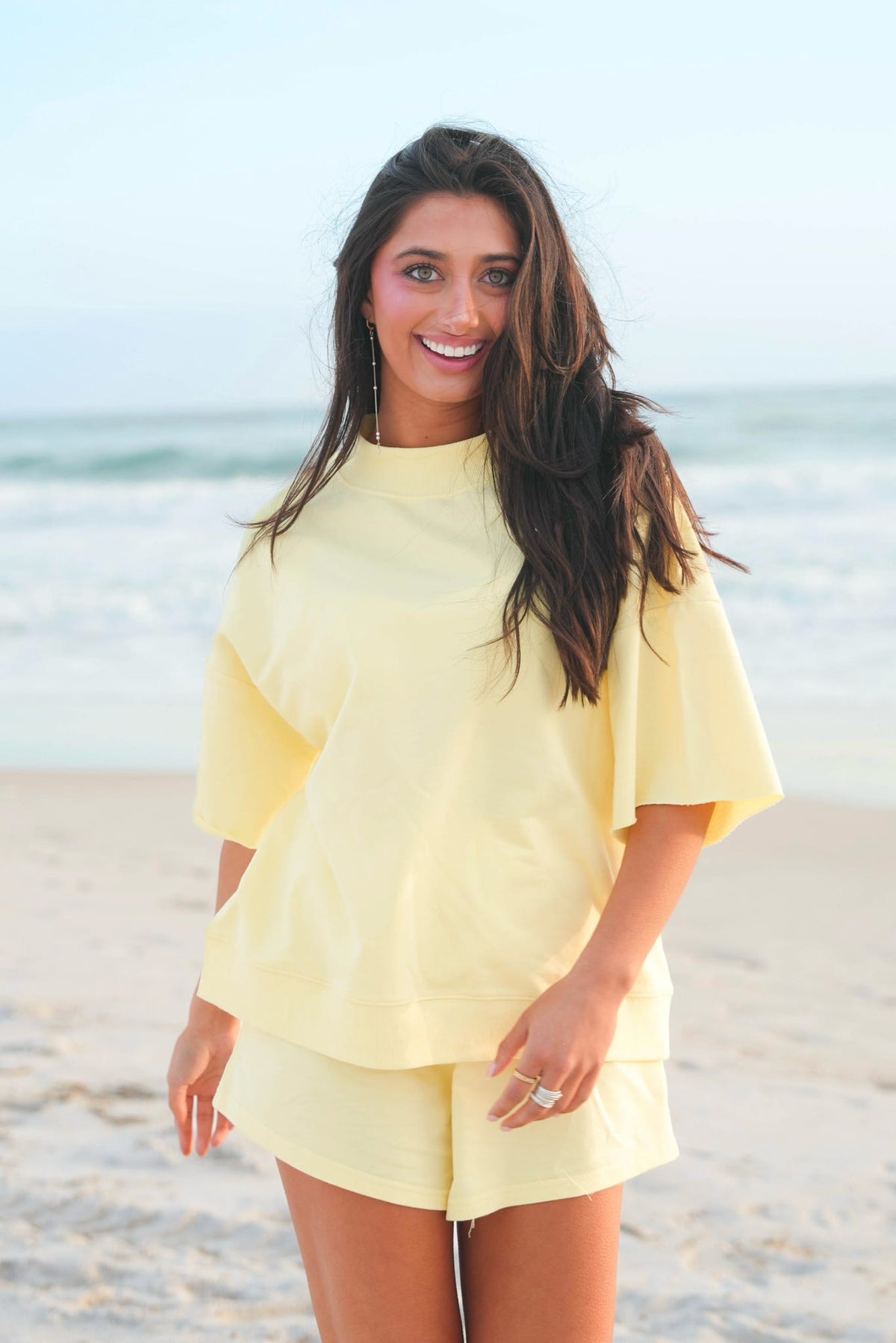 Mockneck French Terry Top