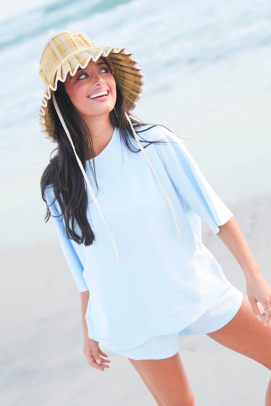 Mockneck French Terry Top