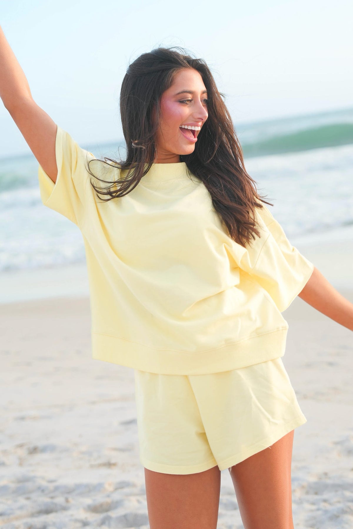 Mockneck French Terry Top