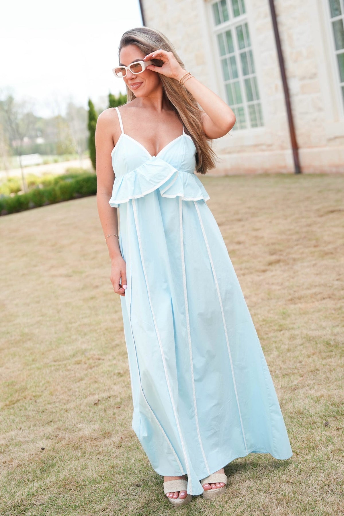 capri dress design Scarlet Dress in Capri Sapphire