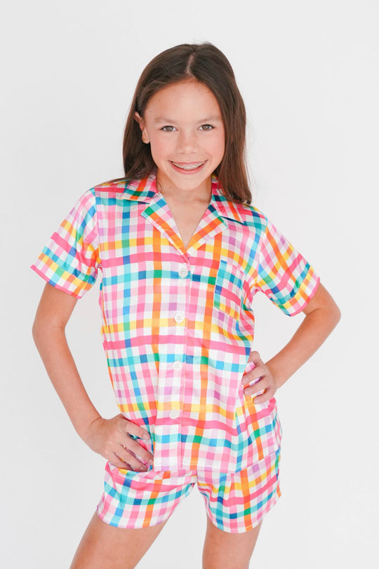 Girls' Jane Marie Silky PJ Top