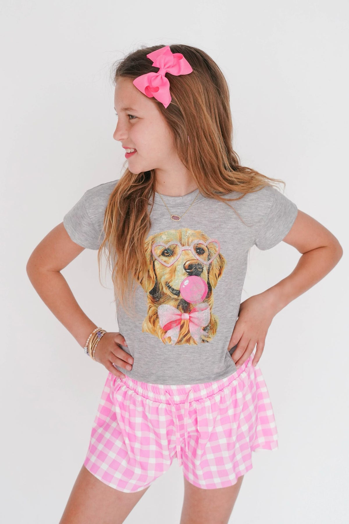 Girls' Golden Retriever Tee
