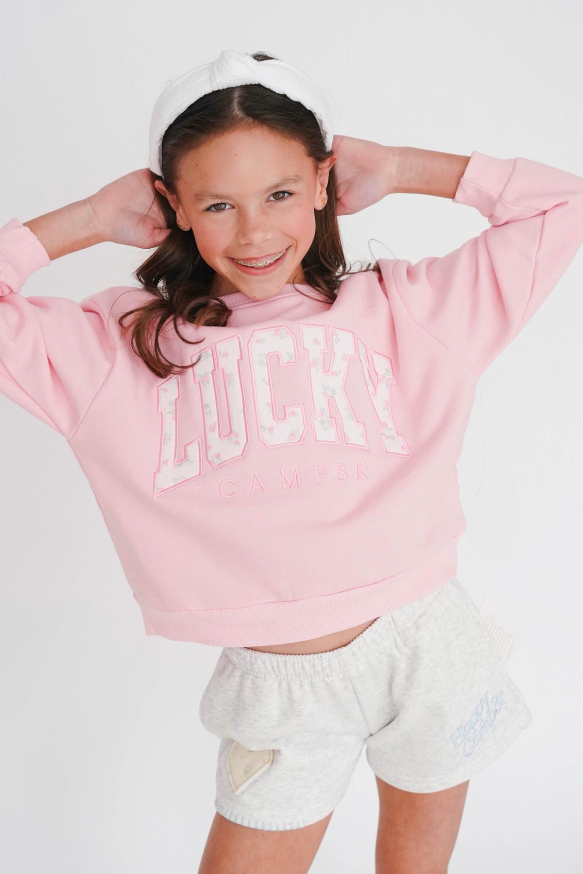 Girls' Happy Camp3r Lucky Daydream Crewneck