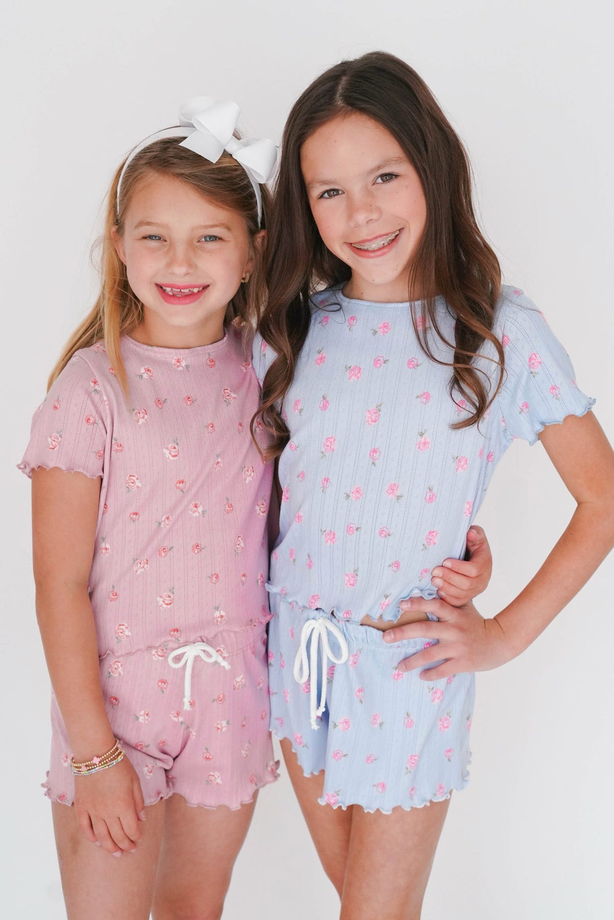 Girls' Ribbed Pajama Top