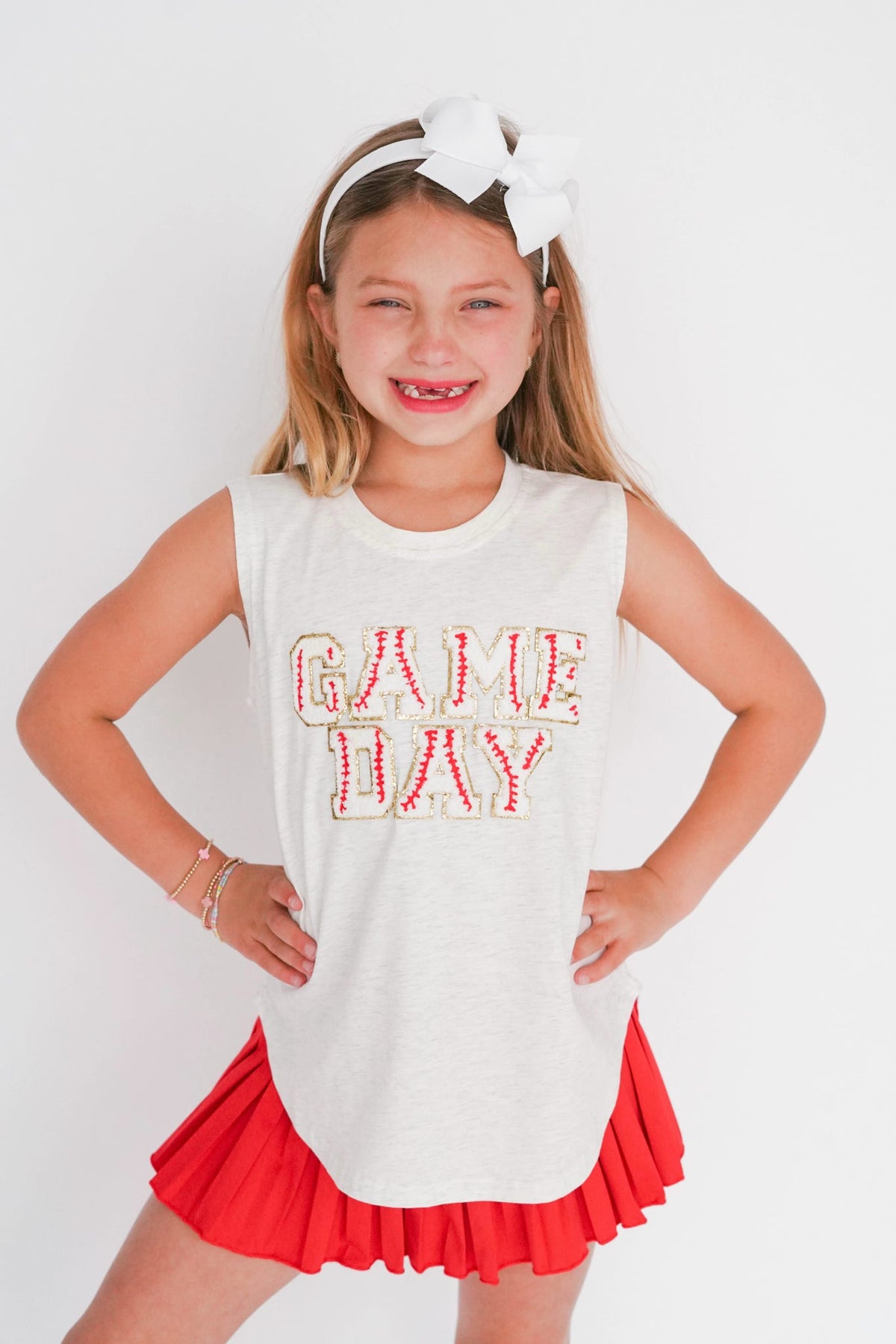Girls' Belle Cher Game Day Chenille Tank