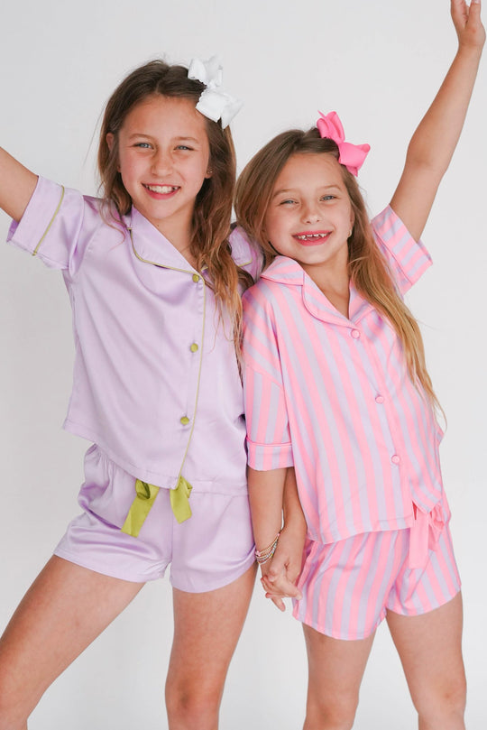 Girls' Sunshine Society Silky PJ Top