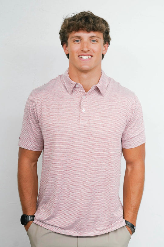Southern Shirt Heather Madison Stripe Polo
