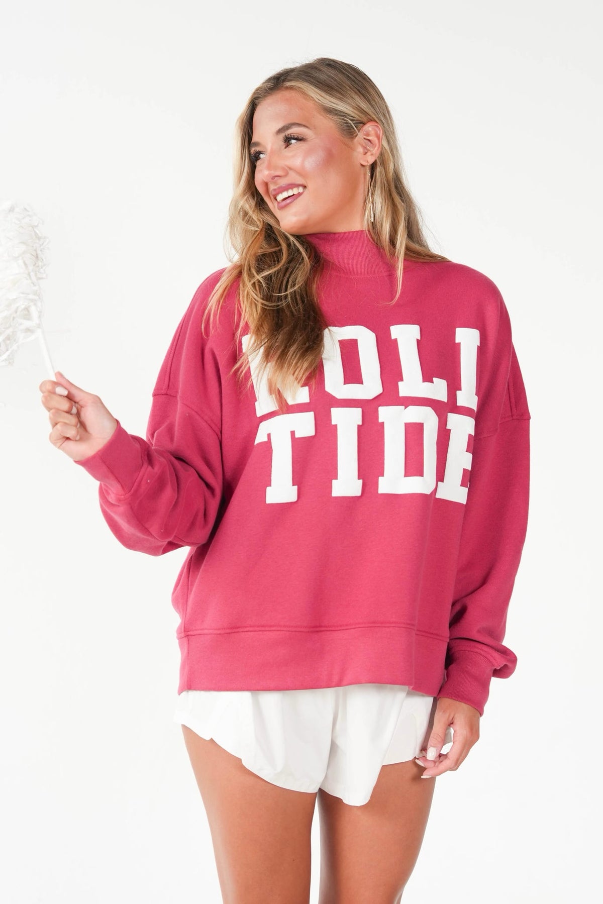 Roll Tide Stacked Mockneck Sweatshirt