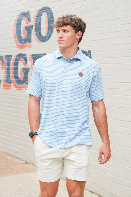 Taylor & Mick Aubie Thin Striped Polo