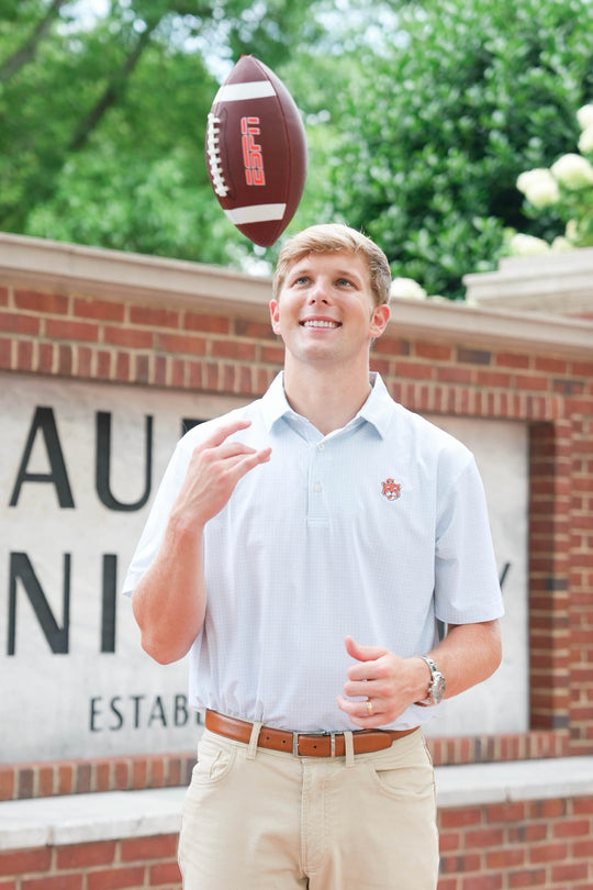 Aubie Tile Print Polo