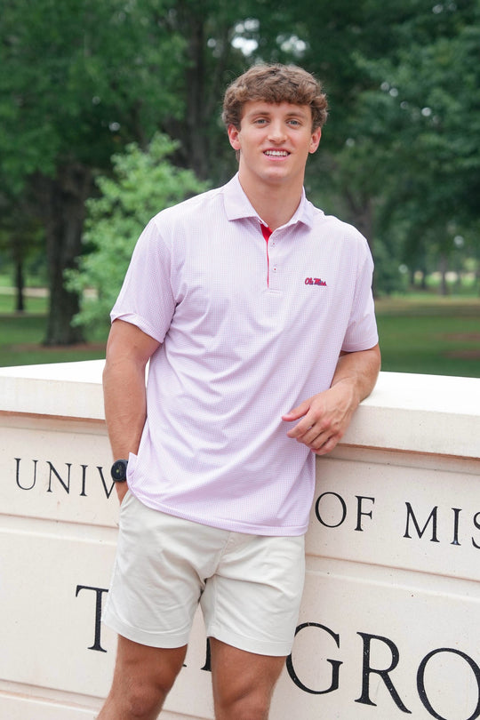Taylor & Mick Ole Miss Script Polo