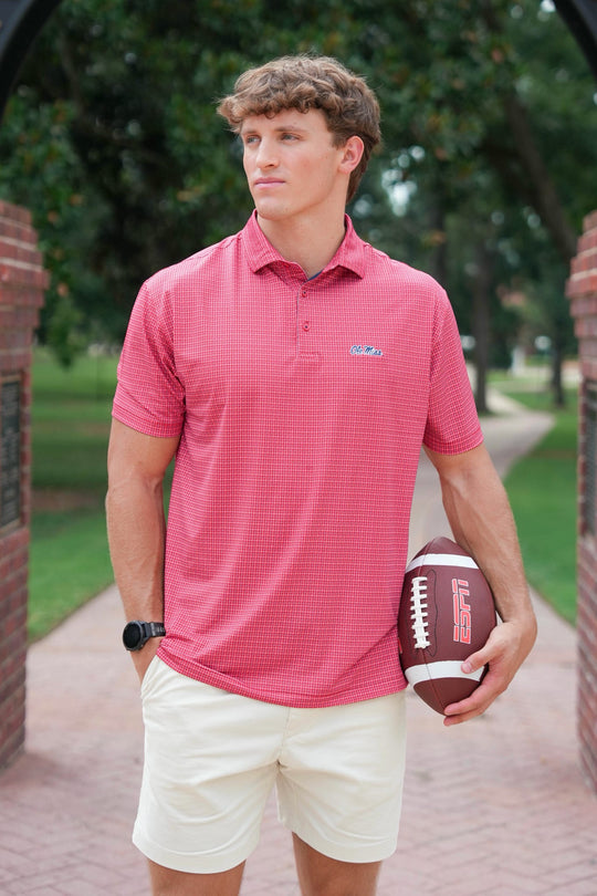 Taylor & Mick Ole Miss Squared Polo
