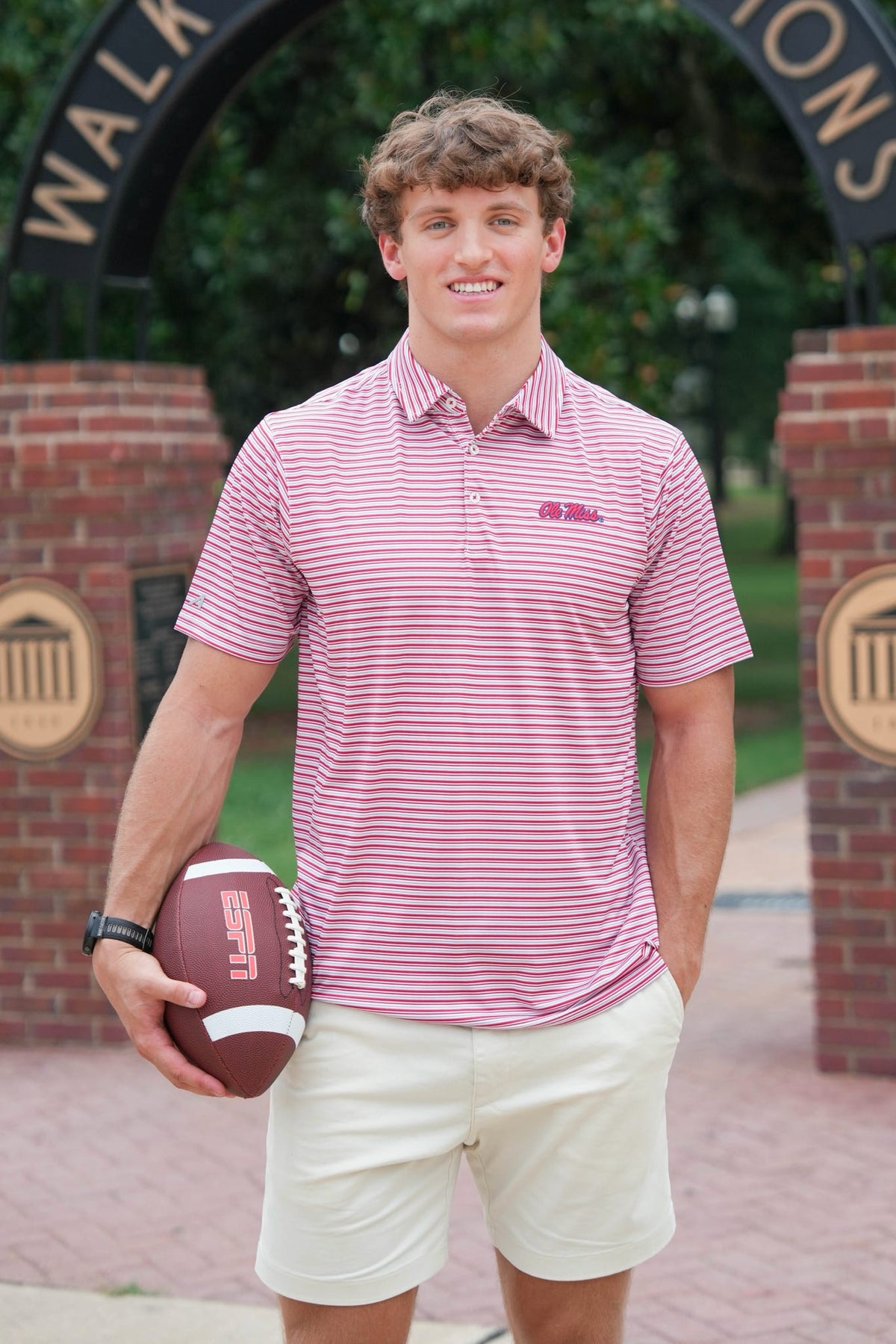 Antigua Streamline Polo Ole Miss Script