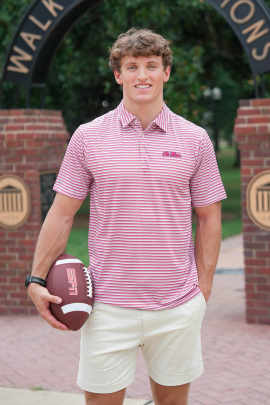 Antigua Streamline Polo Ole Miss Script
