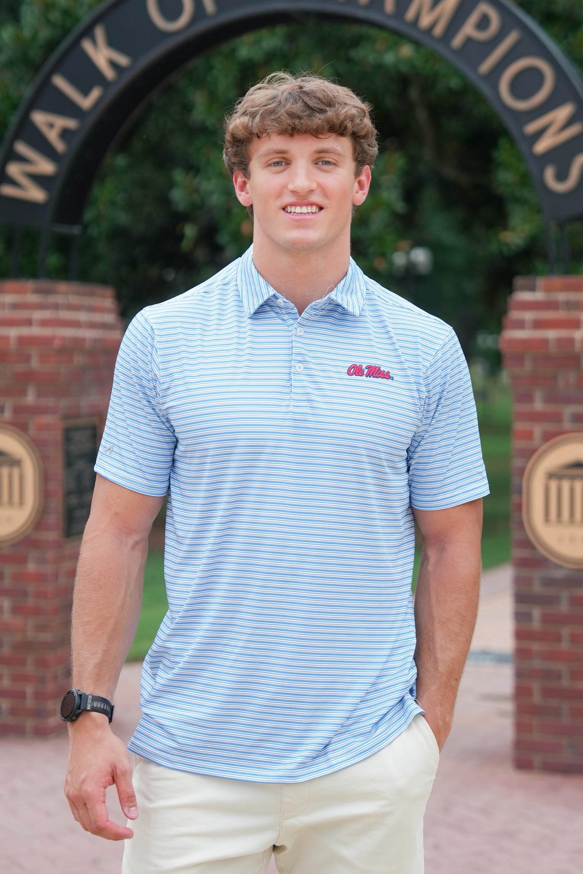Antigua Streamline Polo Ole Miss Script