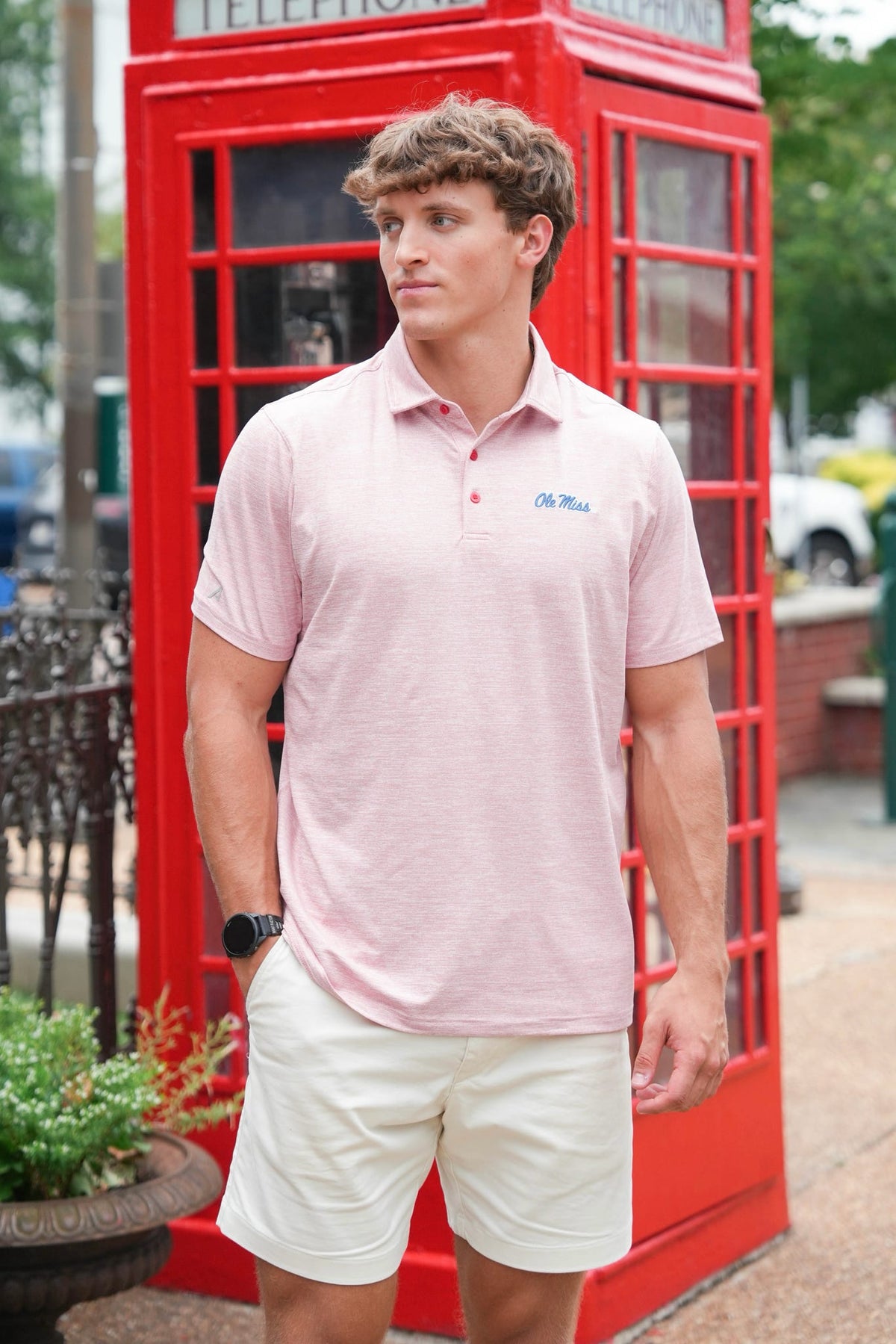 Antigua Endless Ole Miss Script Polo