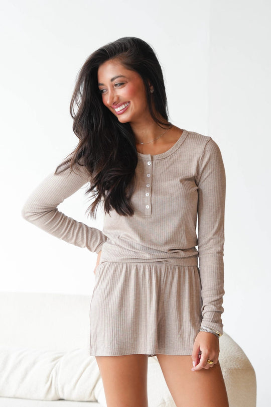 Z Supply Just Right Rib Henley Top