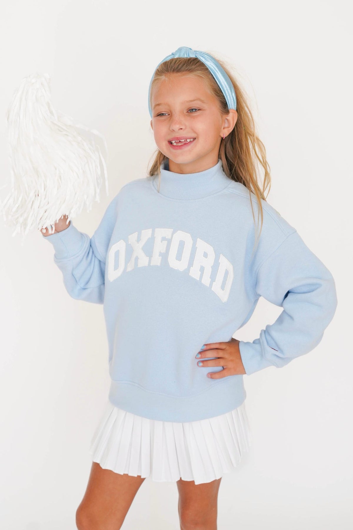 Girls' Oxford Mockneck Sweatshirt