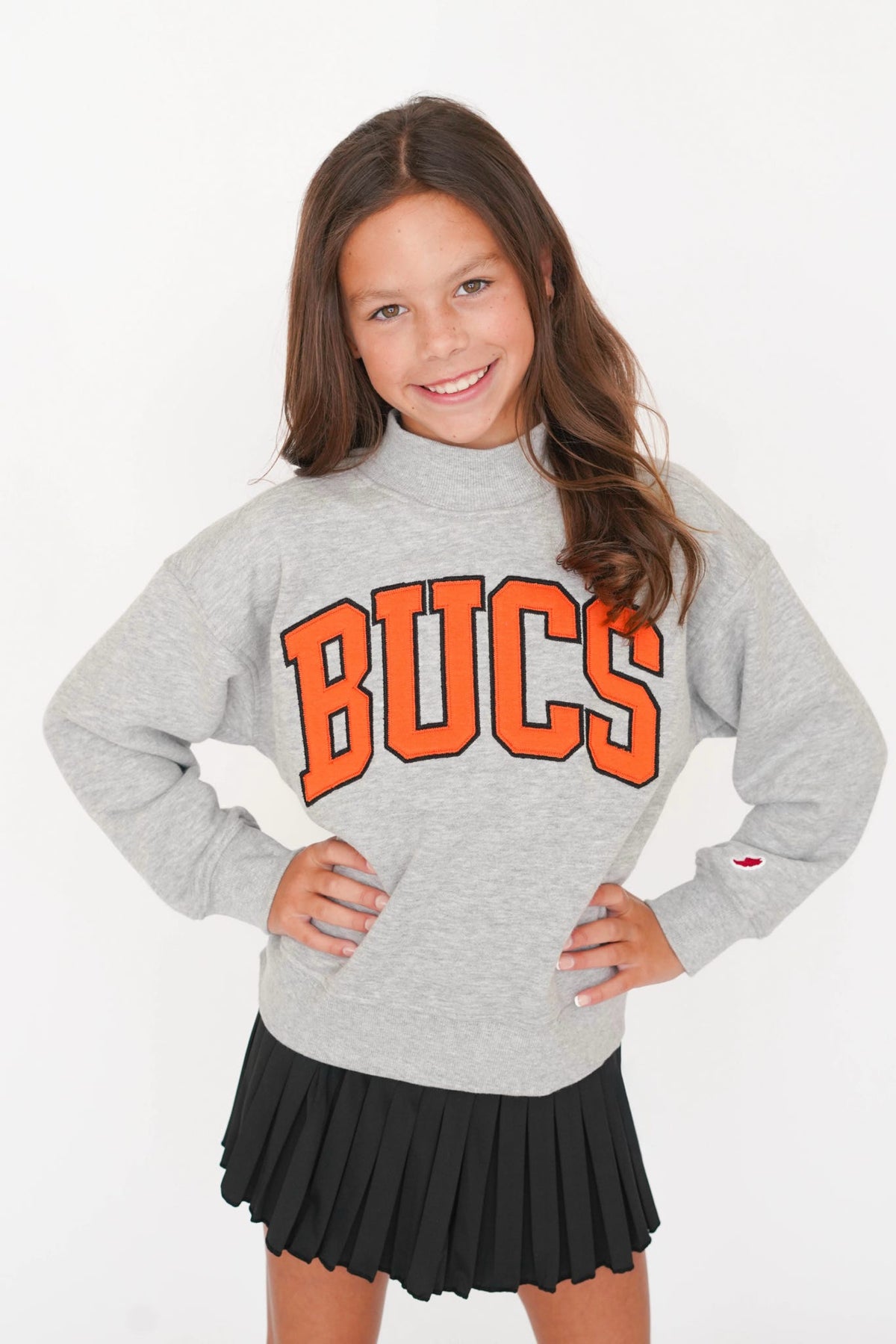 Girls' Bucs Mockneck Sweatshirt
