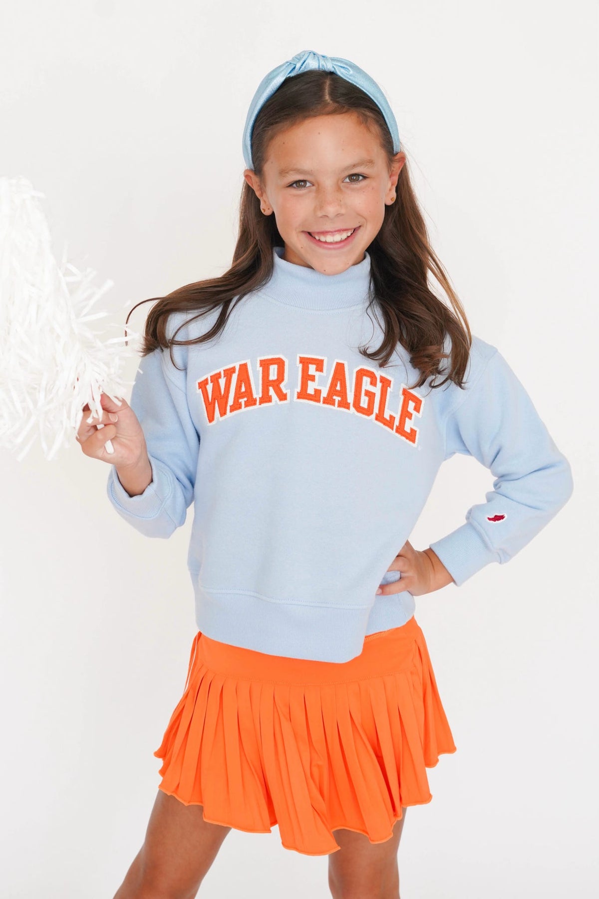 Girls' War Eagle Mockneck Sweatshirt