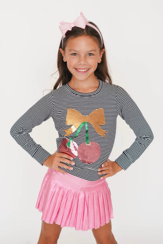 Girls' Azarhia Shimmer Mini Pleated Skort