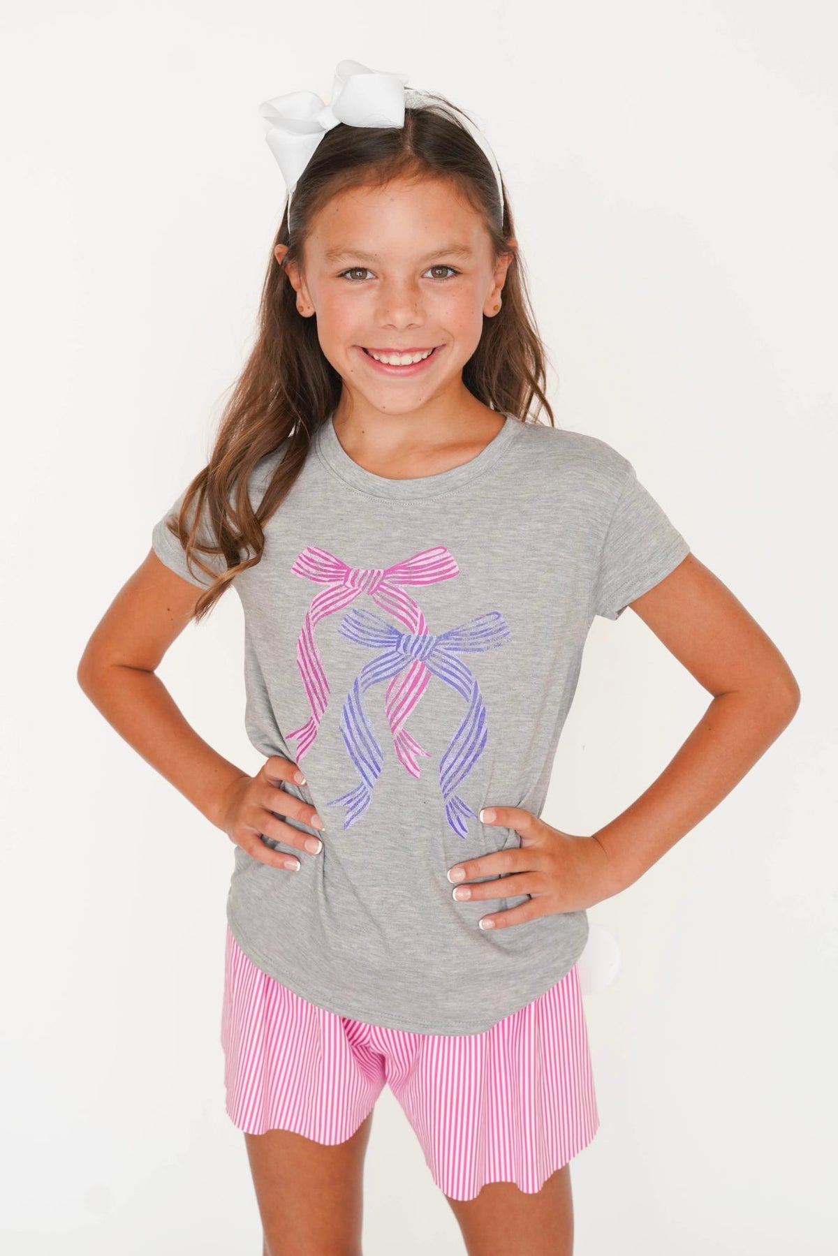 Girls' Bow Tee