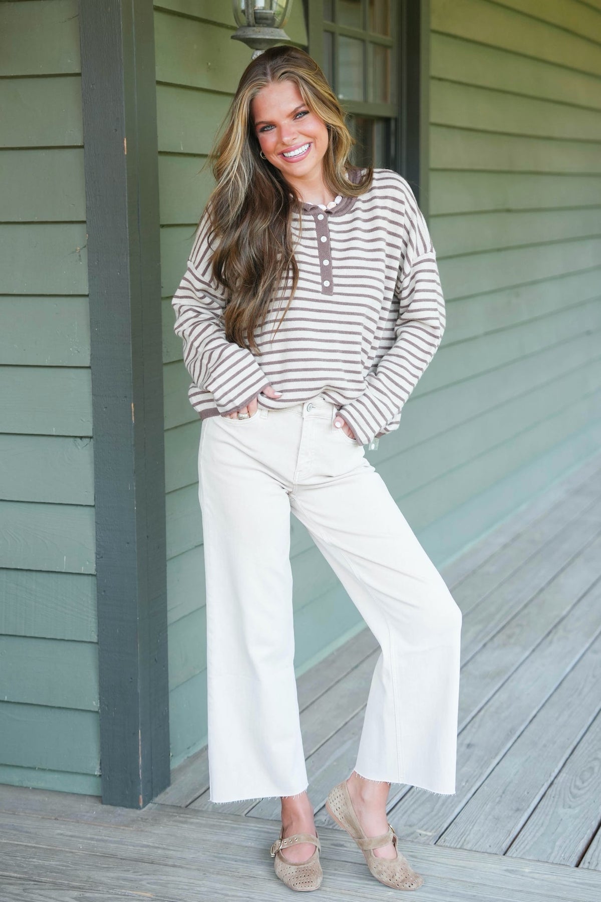Barbra Henley Sweater