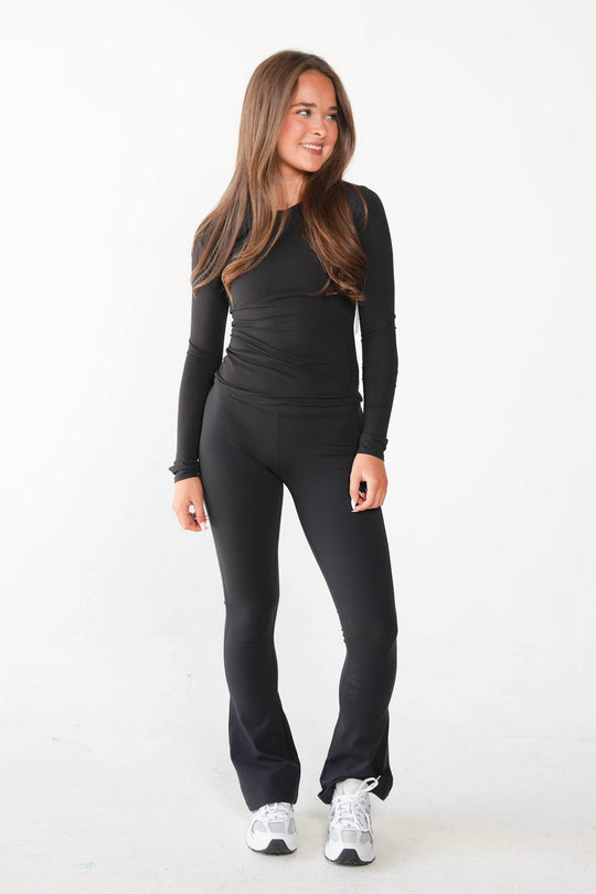 Splits59 Raquel High Waist Flare Leggings short