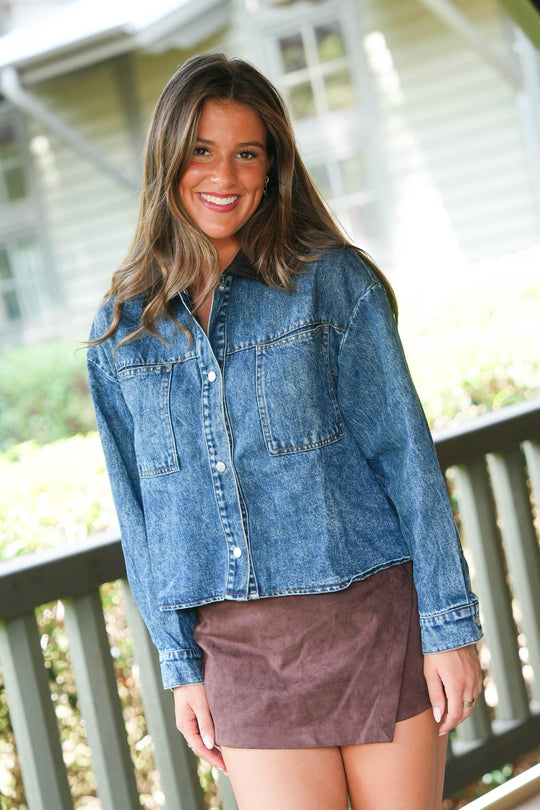 Fall Forecast Denim Top