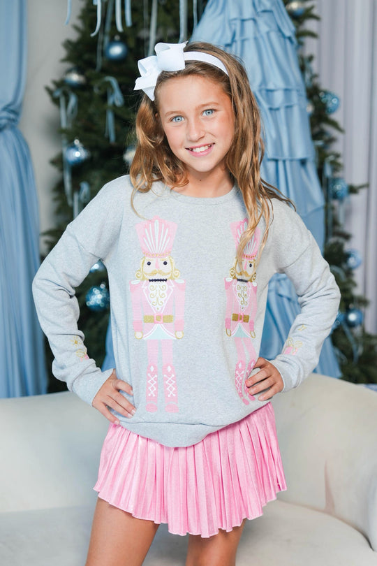 Girls' Pink Nutcracker Sweatshirt