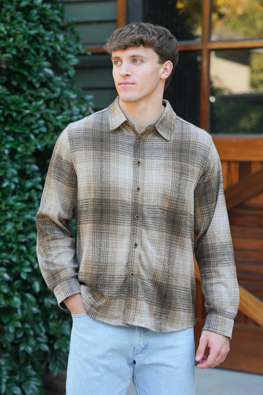 North River Jacquard Knit Button Front Shirt