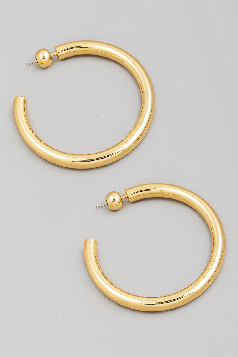 Dipped Circle Hoop Earrings