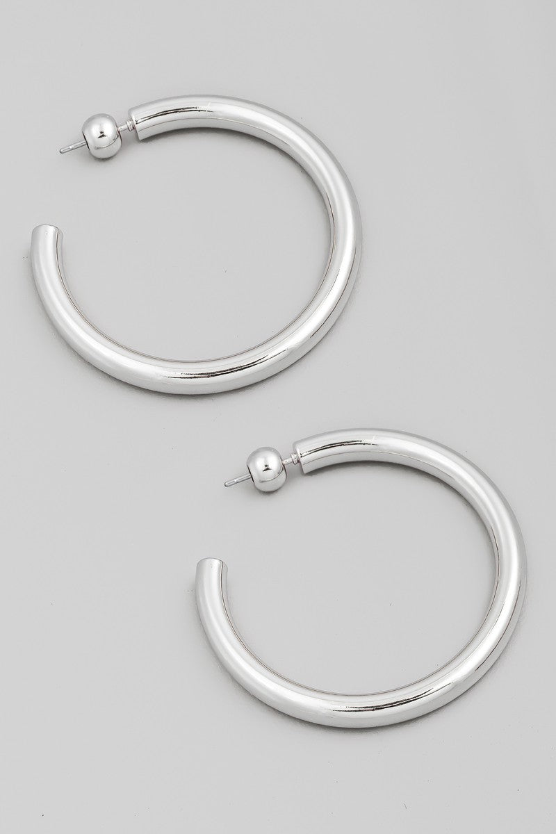 Dipped Circle Hoop Earrings